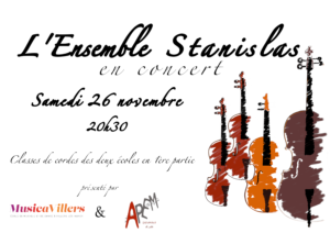 Samedi 26/11 – concert Ensemble Stanislas