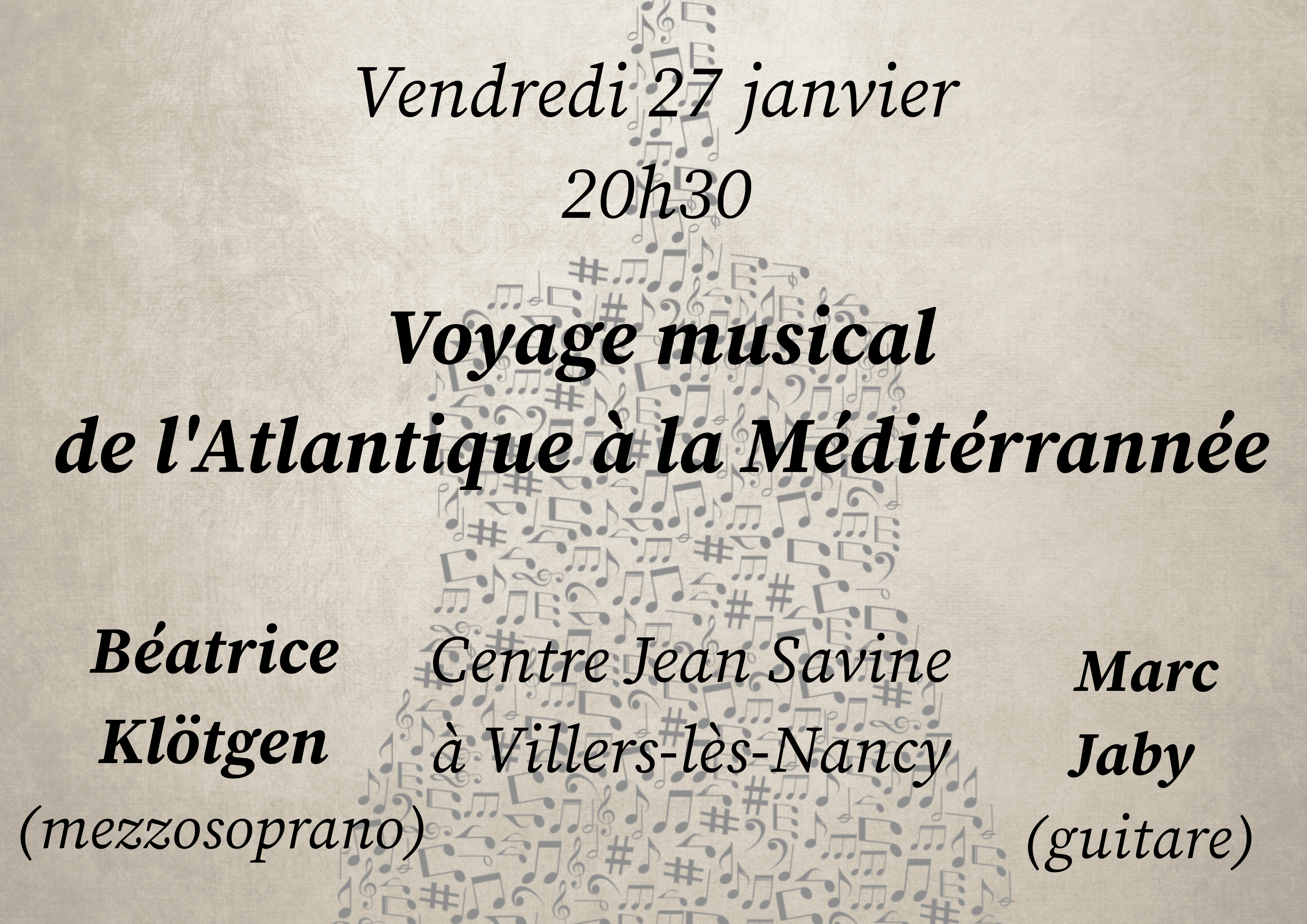 You are currently viewing le 27/01 – Récital chant et guitare