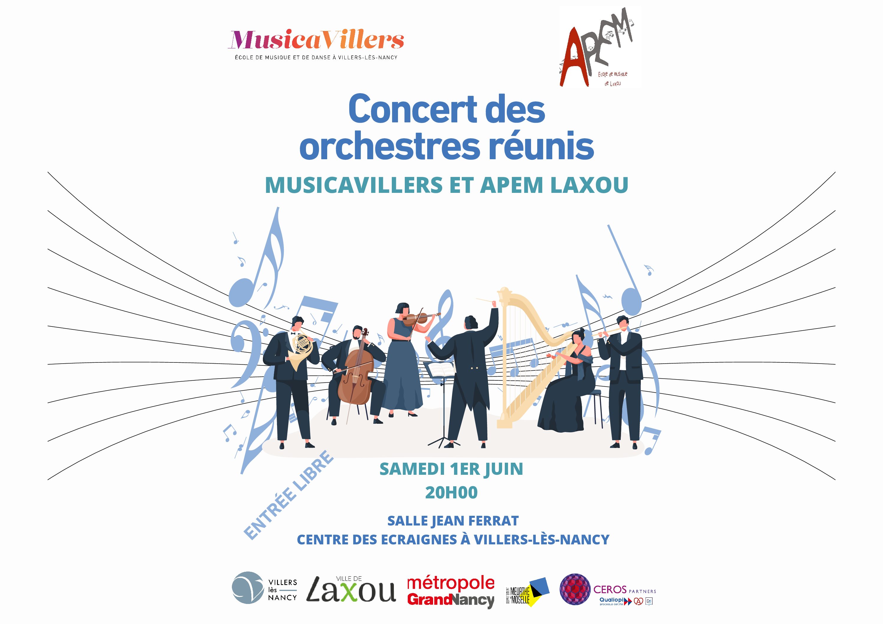You are currently viewing Le 01/06 CONCERT DES ORCHESTRES RÉUNIS