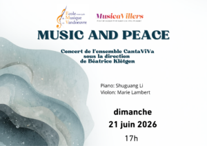 Lire la suite à propos de l’article le 21/06 – MUSIC AND PEACE