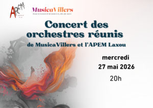 le 27/05 – Concert des orchestres réunis