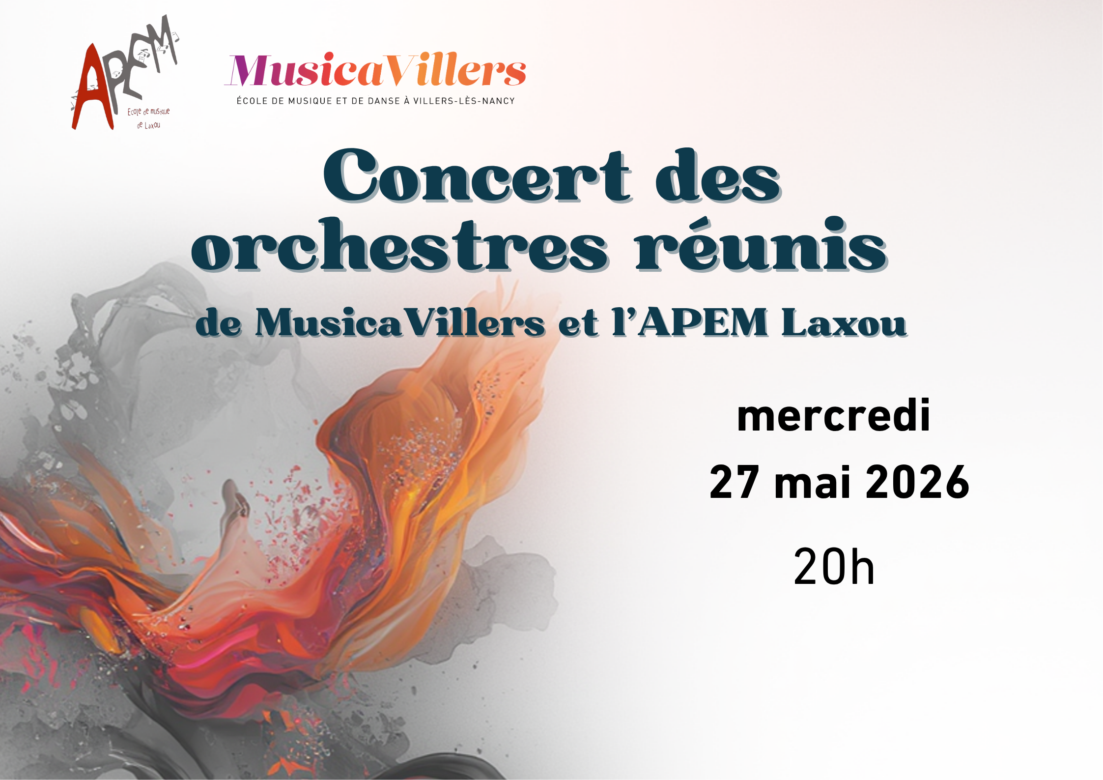 You are currently viewing le 27/05 – Concert des orchestres réunis